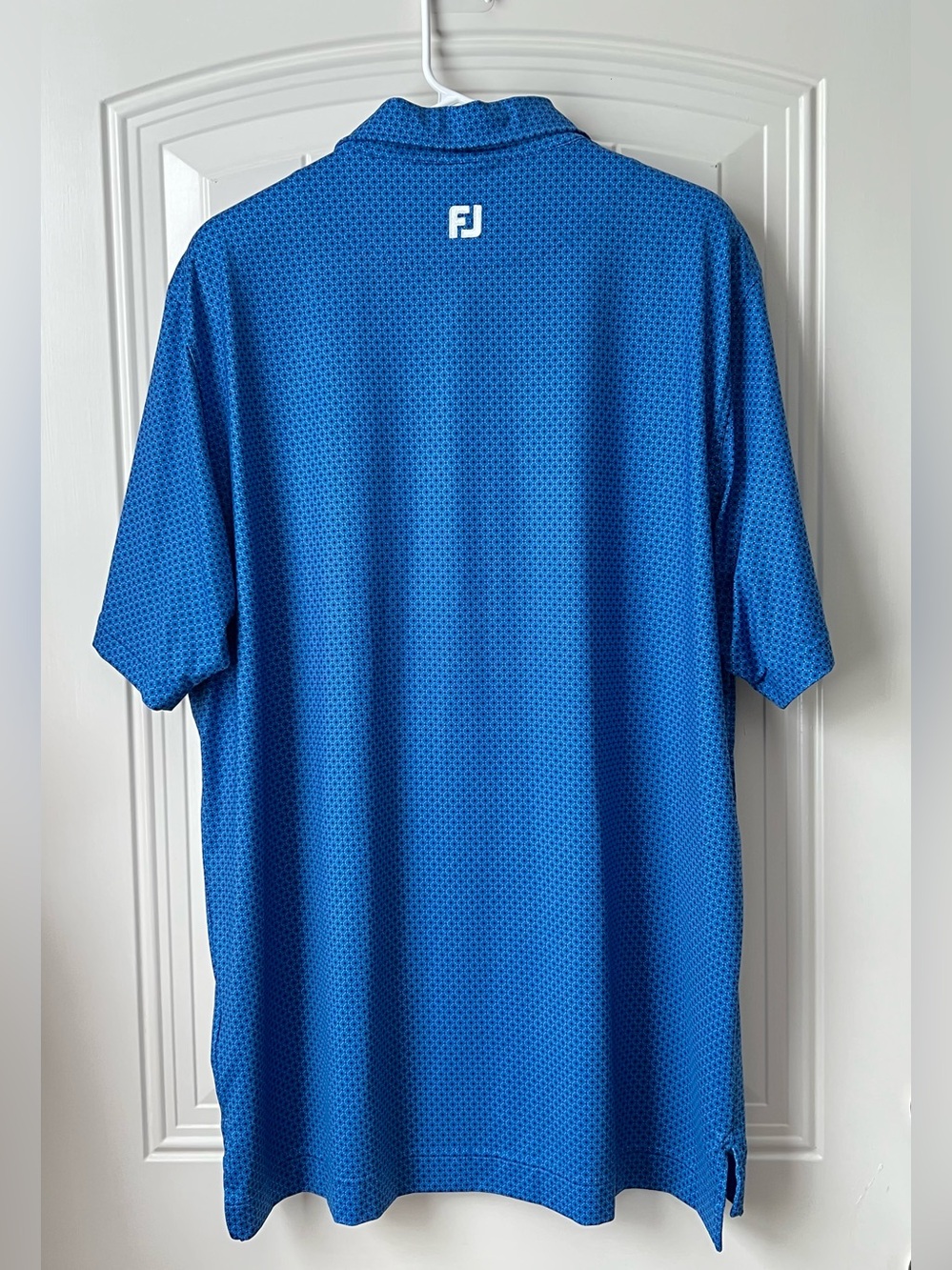 FootJoy FJ Blue Dot Geo Lisle Golf Polo XL - Picture 3 of 11